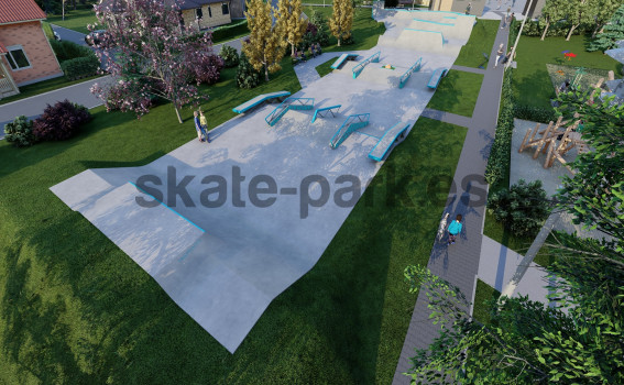 Proyecto de skatepark de hormigón - Brzeszcze