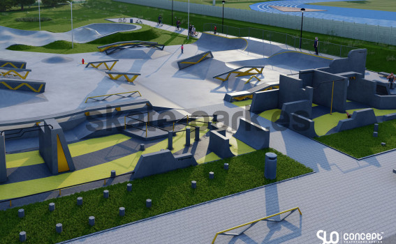 Proyecto de skatepark de hormigón - Minsk Mazowiecki