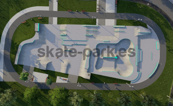 Proyecto de skatepark de hormigón - Zielonka