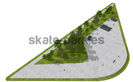 Skatepark modułowy OF2007124NW